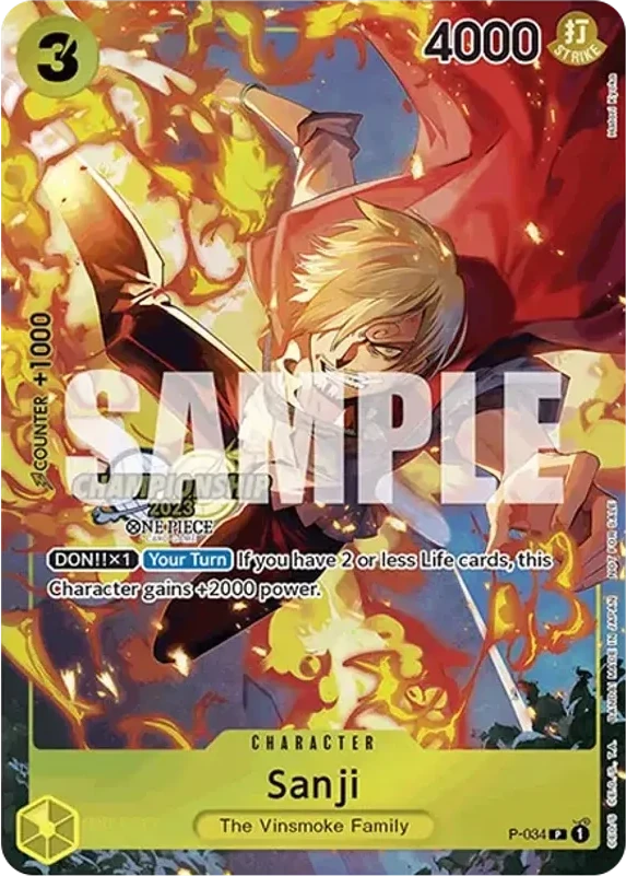 Sanji P [P-034] [EN](Promotional Card "Championship 2023 Event Pack Finalist Ver.")