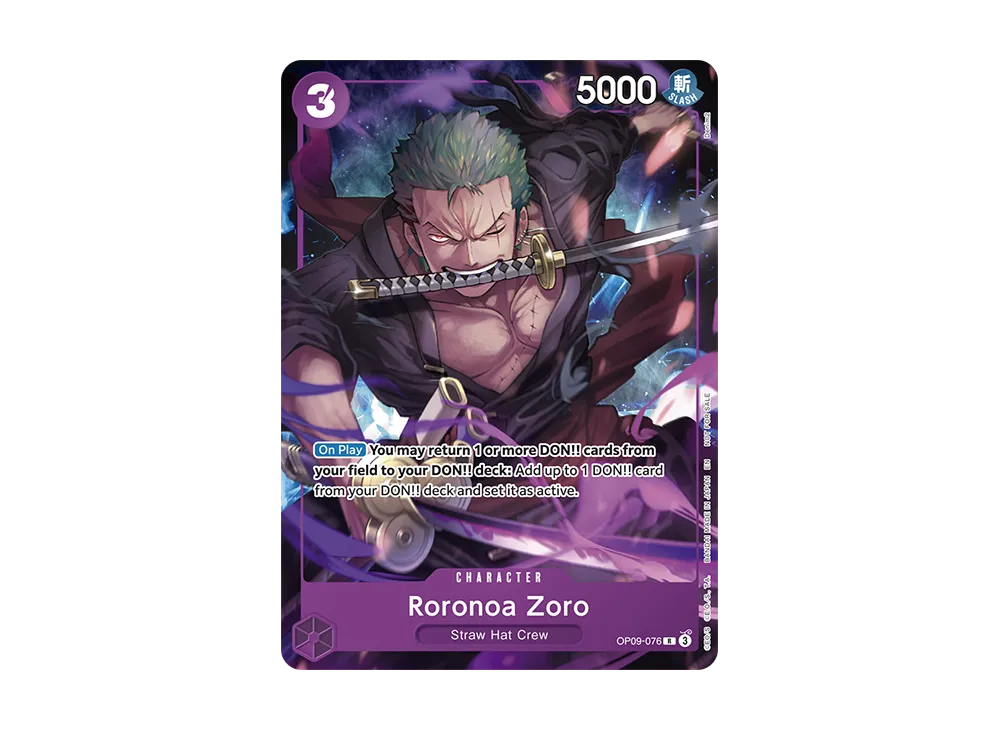 Roronoa Zoro R [OP09-076][EN](Promotional Card "Welcome Pack Vol.2")