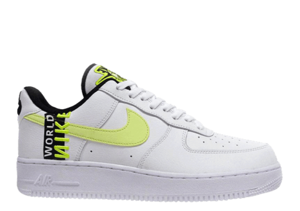 nike air force 1 low worldwide white barely volt