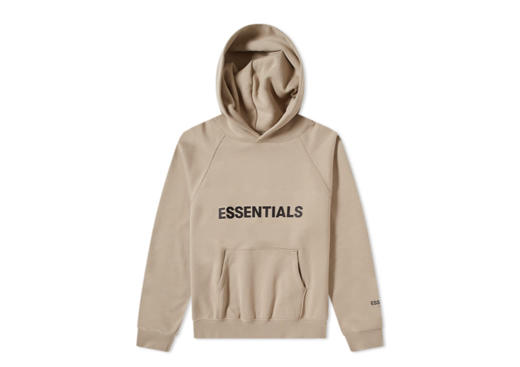 tan fear of god hoodie